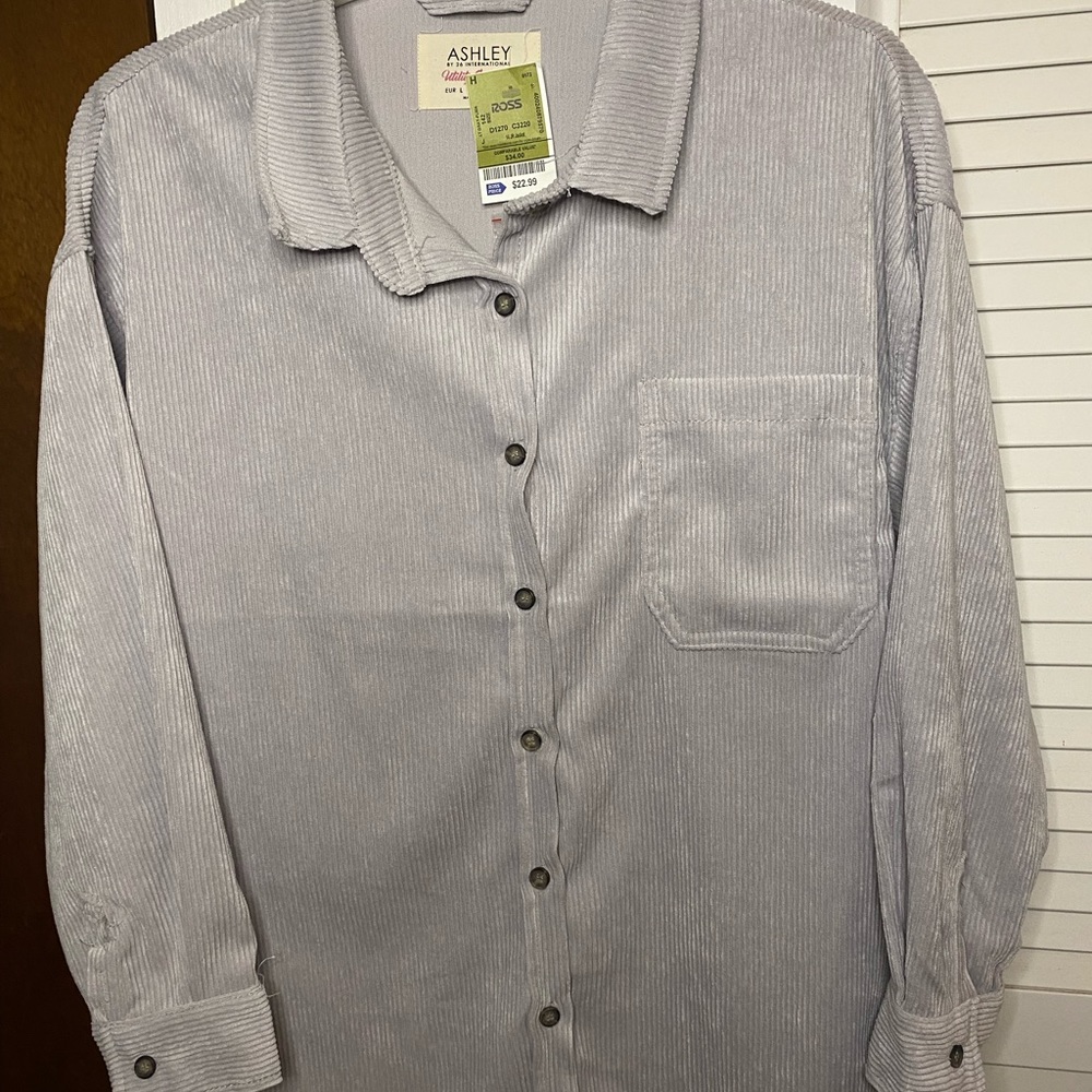 Corduroy Button-Up Jacket